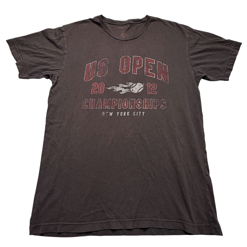 US Open Graphic T-Shirt‎ 2012 Championships NYC Tennis Jones & Mitchell Mens L